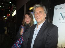Lior Ashkenazi with Anne-Katrin Titze on the opening night at Landmark Sunshine Cinema